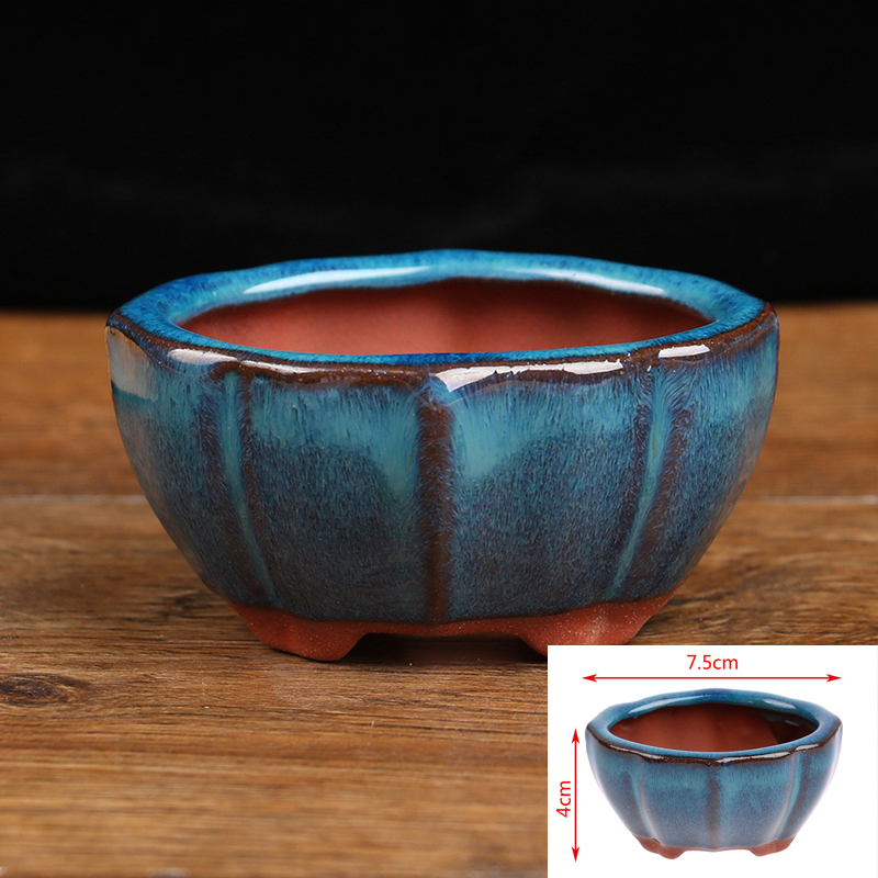 Japanese Garden Bonsai - 1 buah Pot bunga keramik Mini