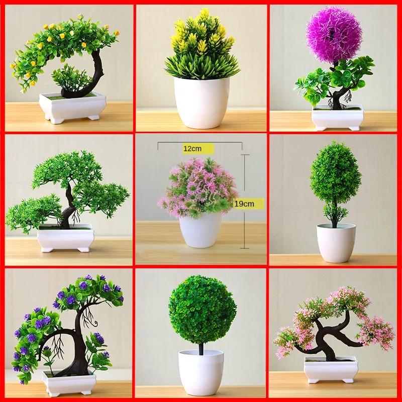 Bonsai Garden Home - Tanaman Pohon Kecil Buatan dalam Pot,