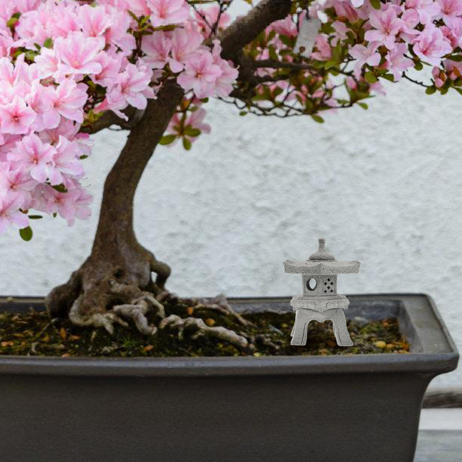 Japanese Garden Bonsai - 1Set Patung Taman Pagoda Mini yang