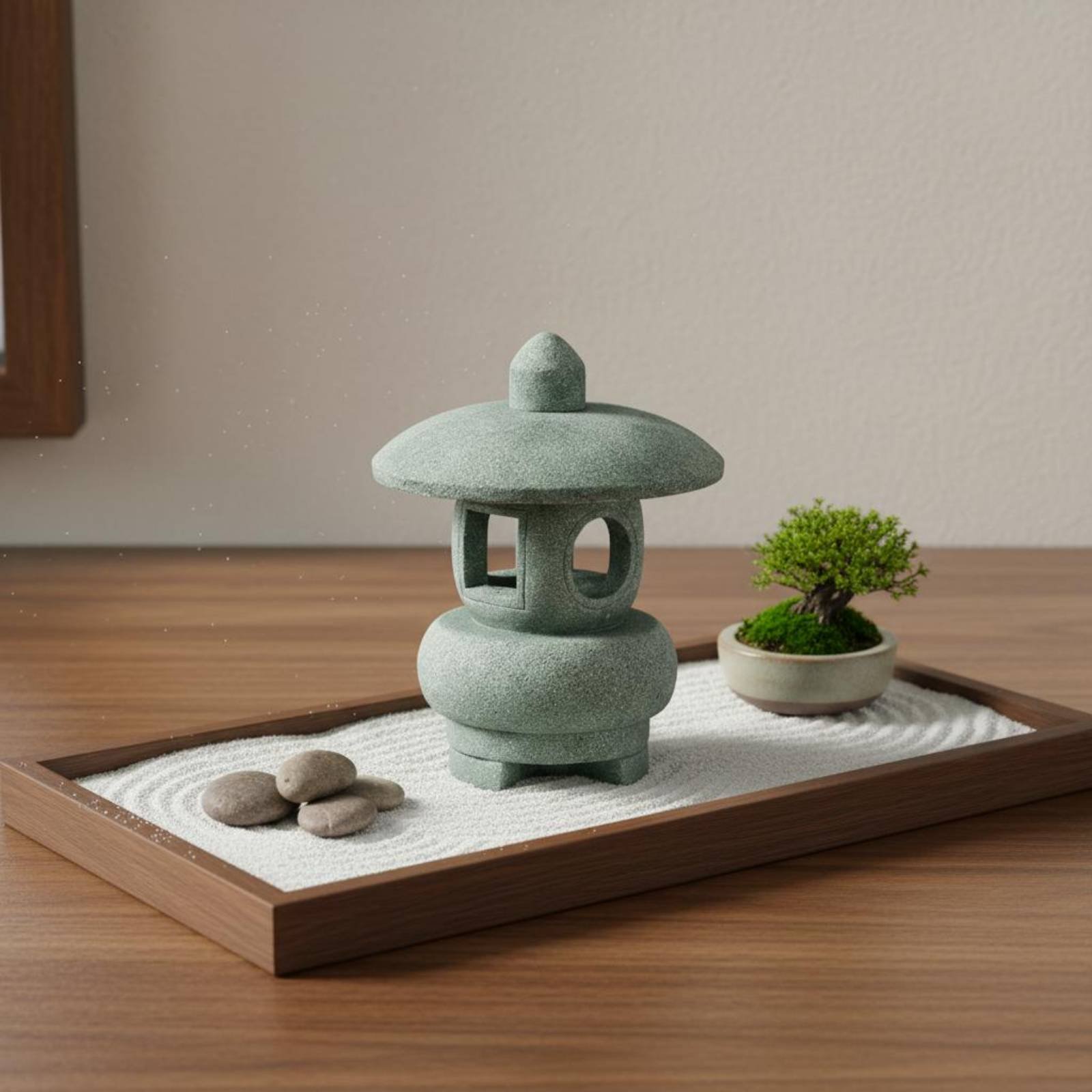 Lentera Batu Miniatur Antik un - Japanese Garden Bonsai ulasan dan harga