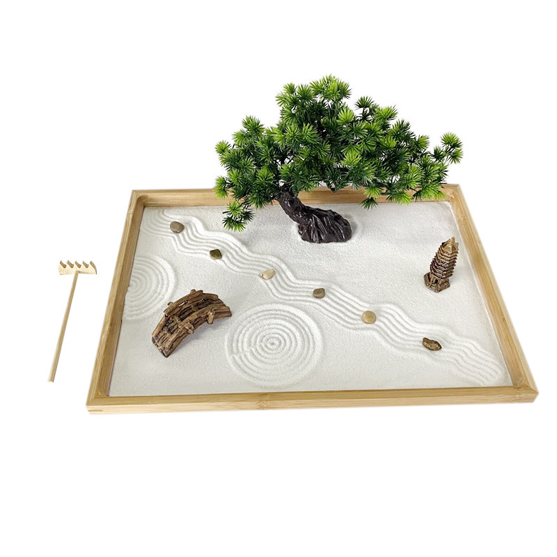 Taman Zen Jepang untuk Meja de - Bonsai Zen Garden Kit ulasan dan harga