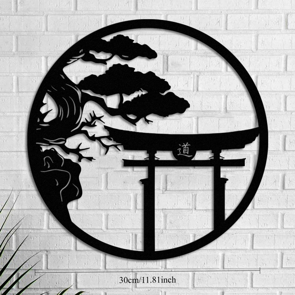 Seni Dinding Logam Pohon Sakur - Japanese Garden Bonsai ulasan dan harga