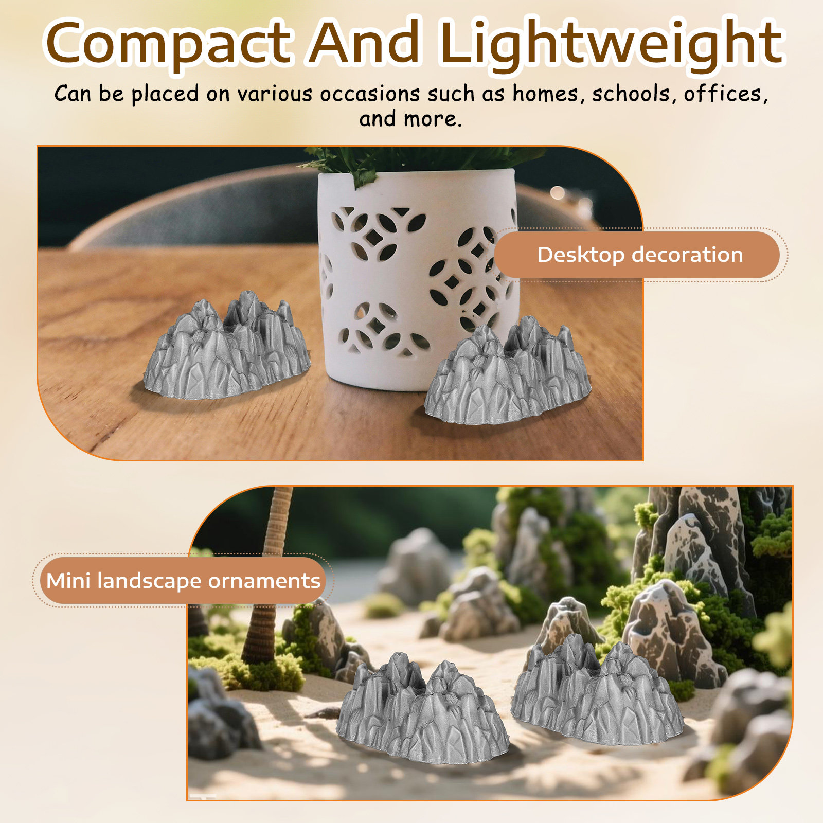 20 Buah Batu Plastik Mini untu - Bonsai Garden Home ulasan dan harga