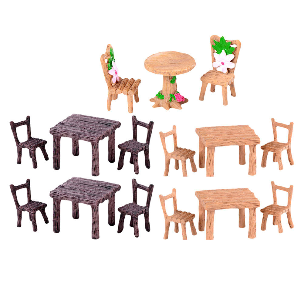 5 Set Meja dan Kursi Miniatur  - Bonsai Garden Home ulasan dan harga