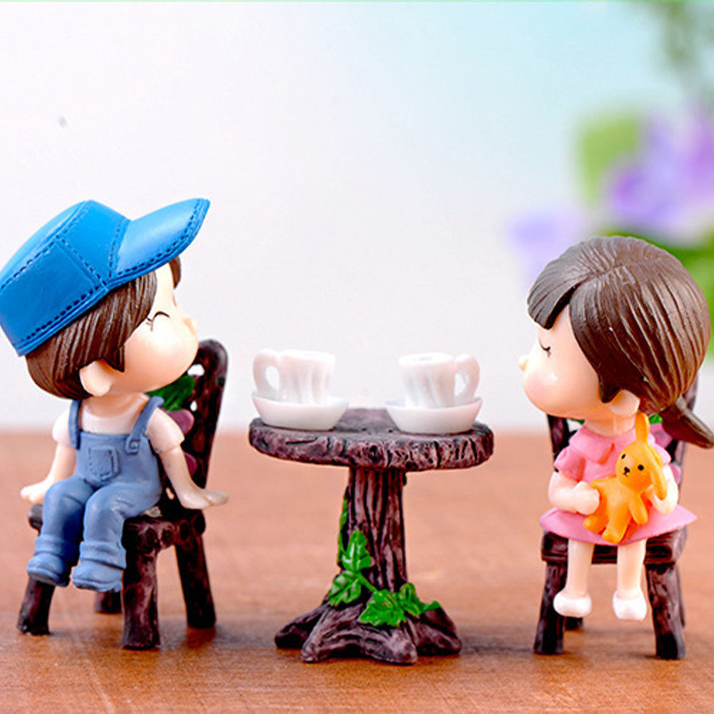 5 Set Meja dan Kursi Miniatur  - Bonsai Garden Home ulasan dan harga